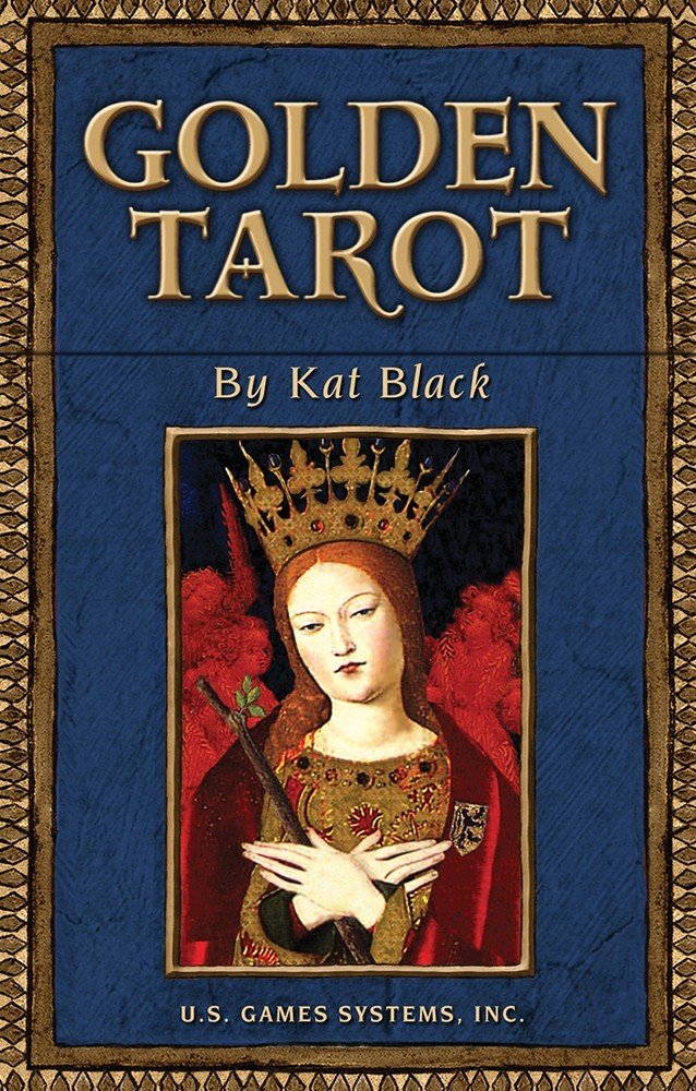 ゴールデンタロットデッキはKat Black（キャット・ブラック）によって、ヨーロッパの巨匠の名作絵画を洗練されたテクニックでコラージュした構成となっています。 このデッキは中世と初期ルネサンスのアー