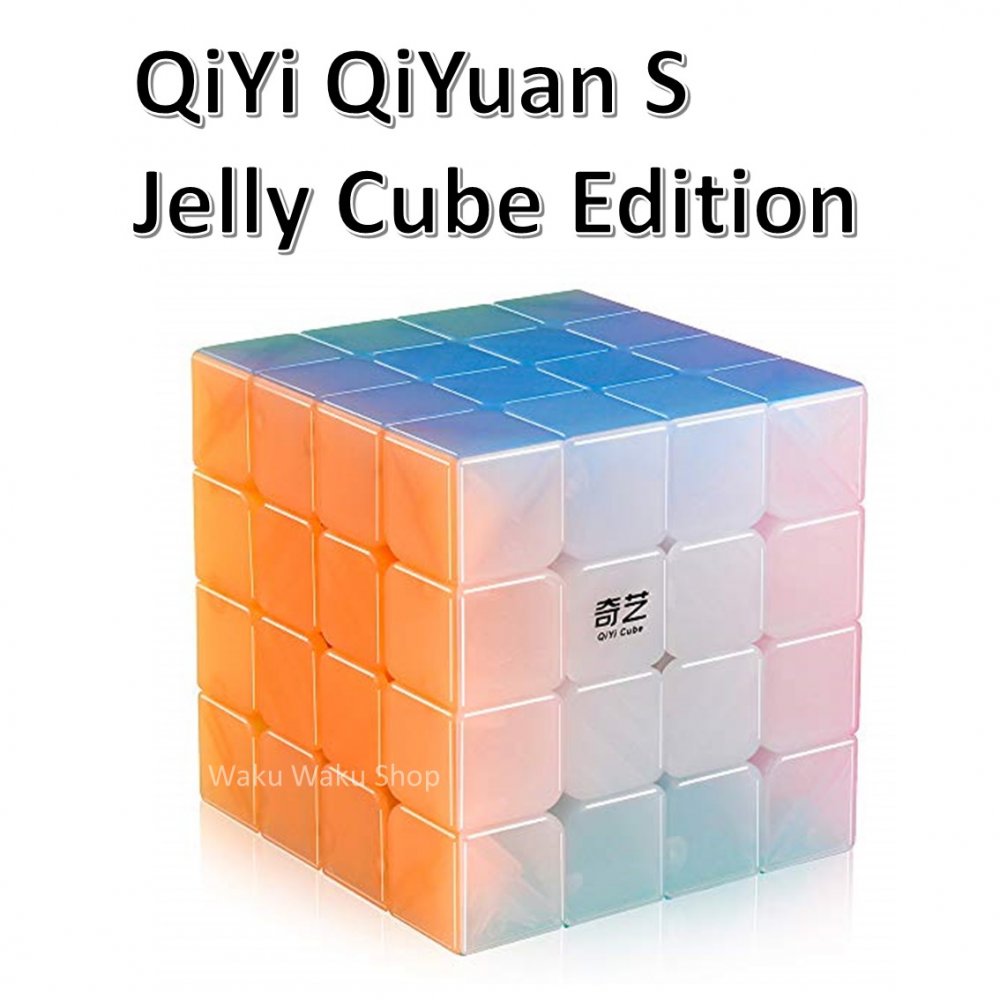 【安心の保証付き】【正規輸入品】 QiYi QiYuan S Jelly Cube Edition 4x4x4キューブ チーユァン ジェリー ステッカーレス ルービックキ