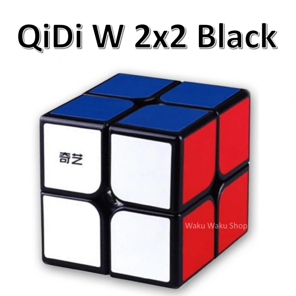 安心の保証付き 正規販売店 QiYi QiDi W 2x2x2キューブ ブラック ルービックキューブ おすすめ