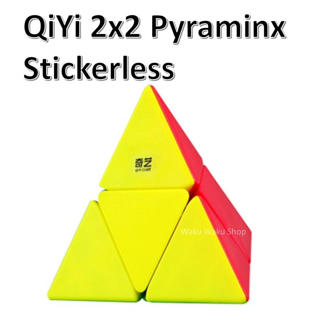 安心の保証付き 正規販売店 QiYi 2x2 Pyraminx 2x2 ピラミンクス ステッカーレス ルービックキューブ おすすめ