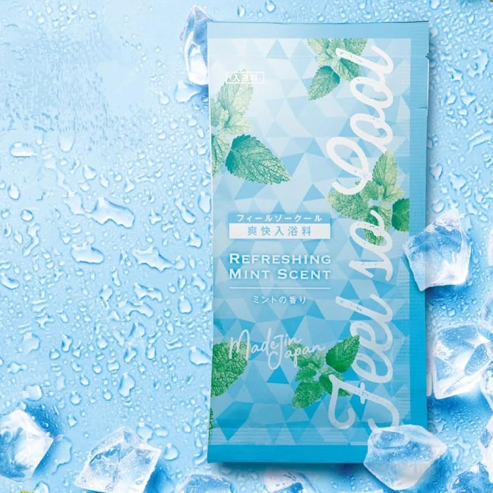 ●爽快入浴剤 Feel so Cool●冷感成分配合の入浴剤で、夏のお風呂も爽快クールに！ 暑い日でも、冷房などで身体の内側が冷え、疲れが溜まりがちに…。そんな時こそ、湯船にしっかり浸かり、お風呂で疲