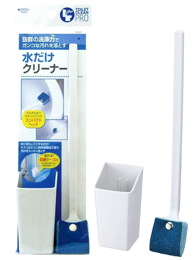 「商品情報」説明 ●水に濡らしてこするだけで、頑固なヨゴレを落とすトイレ用スポンジです。 ●耐久性に優れ、傷つけにくい樹脂を使用。 ●トイレに置いても目立たないスリムなハンドル。 ●スポンジ部分がコン