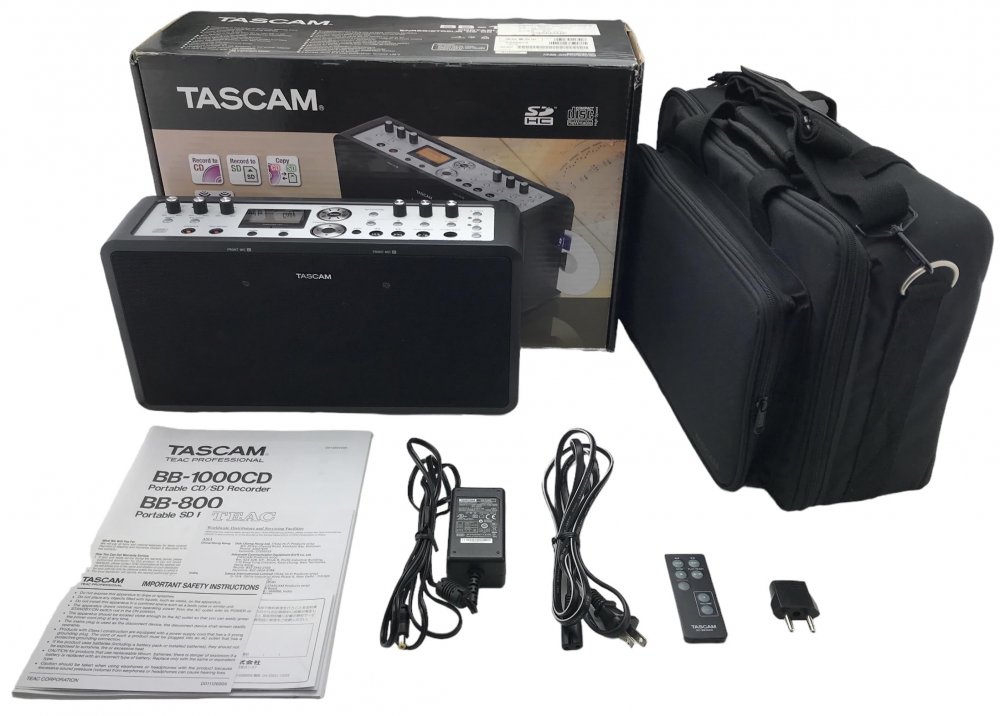 TASCAM ポータブルCD/SDレコーダー BB-1000CD