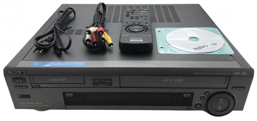 SONY WV-H5 VHSハイファイ／ステレオハイエイトビデオデッキ (premium vintage)