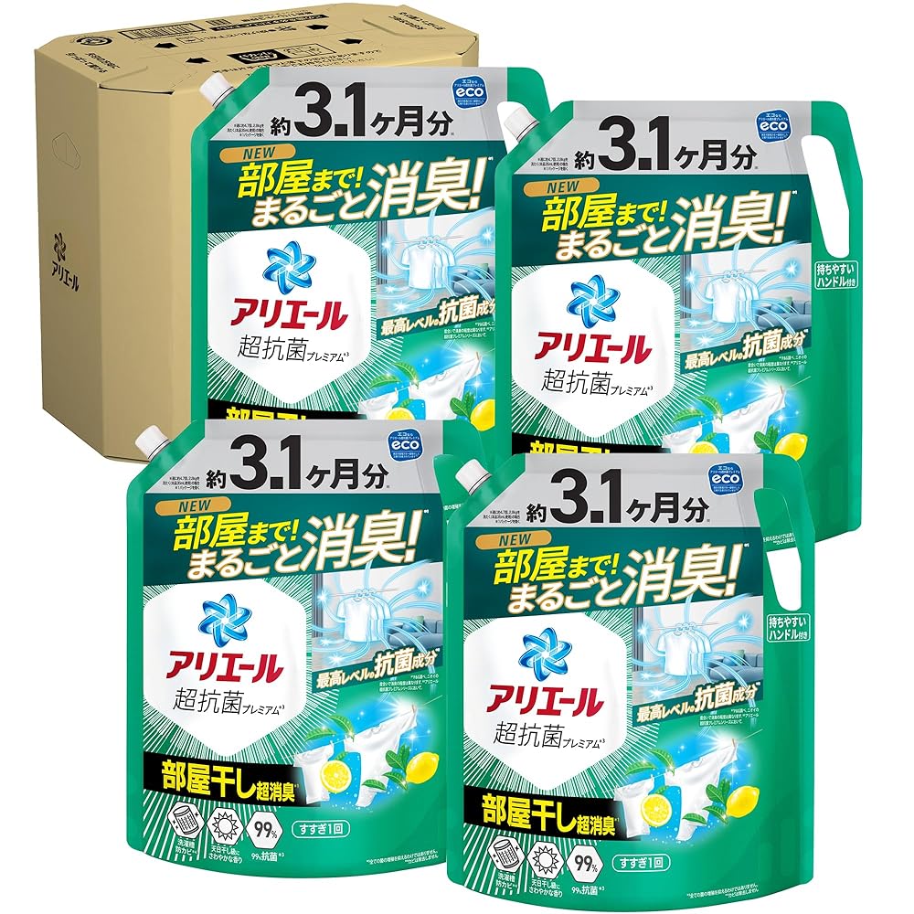 「商品情報」商品紹介 NEW 部屋まで！まるごと消臭！*1 最高レベルの抗菌成分*2 18時間抗菌*3 干した衣服も部屋もW消臭！*1 厚手タオルやパーカーの生乾き臭も徹底消臭*1 洗濯サイクルエンド