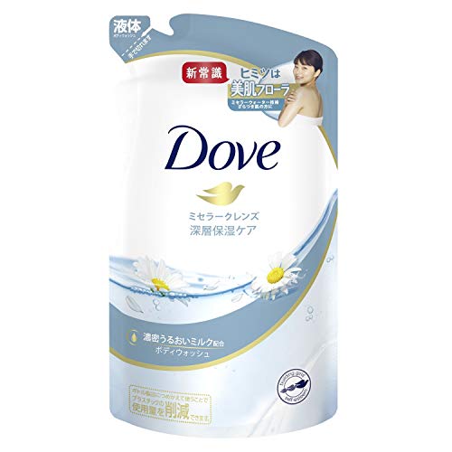 Dove(ダヴ) ボディウォッシュ ミセラークレンズ ボディソープ 詰替え用 360グラム (x 1)