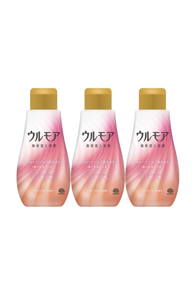「商品情報」ウルモア 高保湿入浴液 クリーミーローズの香り 【 アース製薬 】 【 入浴剤 】「主な仕様」うるおいベールが肌をまもる高保湿入浴液 うるおいベールが肌をまもる 高保湿入浴液。角層深くまで