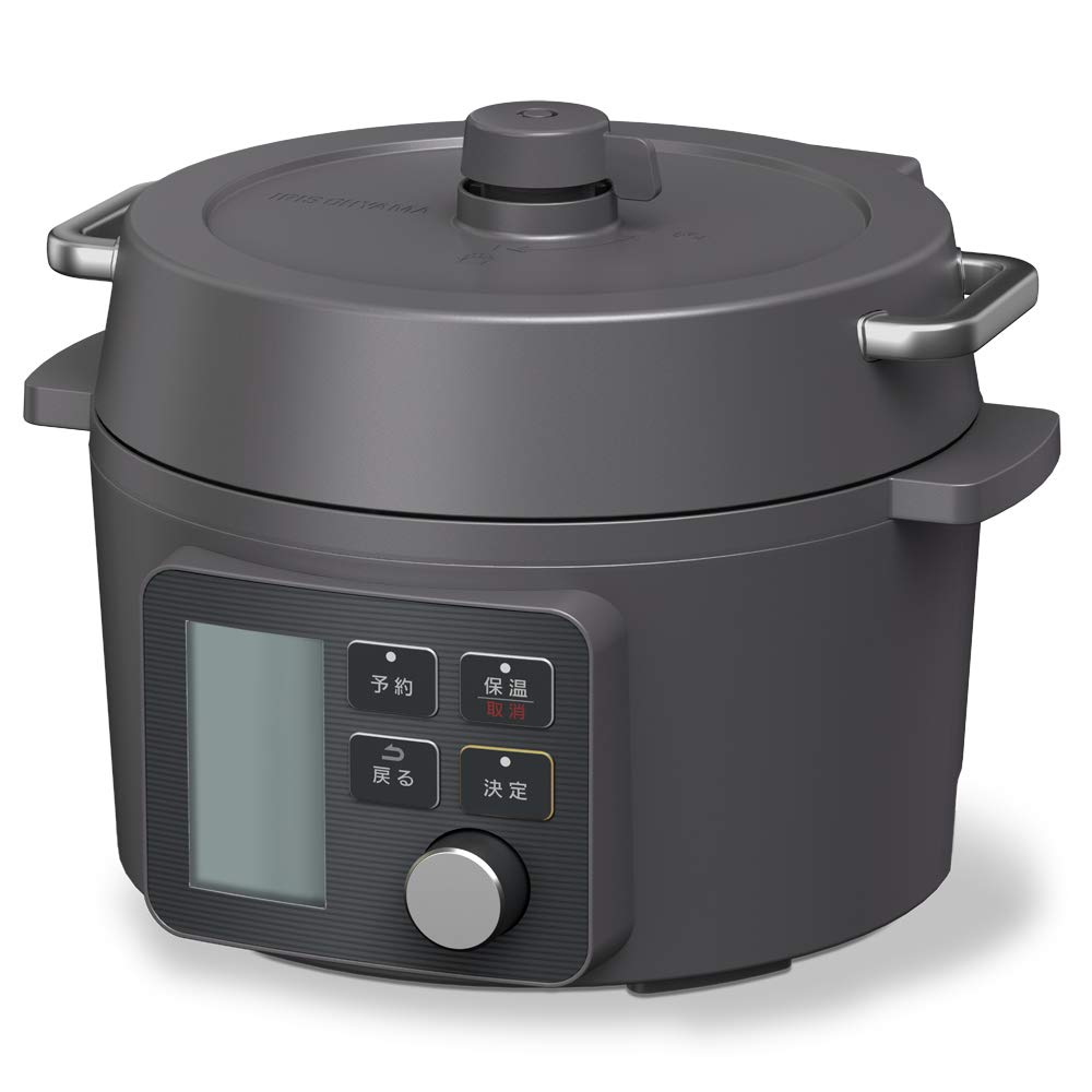 「商品情報」商品の説明 圧力調理でいつもの調理時間を短縮できる電気圧力鍋です。 グリル鍋として鍋など食卓を囲みながらの調理にも。発酵モードや蒸し調理も可能。 自動調理メニュー選択がより簡単に！65種類