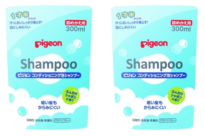 「商品情報」ピジョン コンディショニング 泡シャンプー ふんわりシャボンの香り 詰めかえ用 300ml 商品紹介 【たくさん動く1才半頃からの、汗やにおいをしっかり落とす! 】 ●コンディショニング成