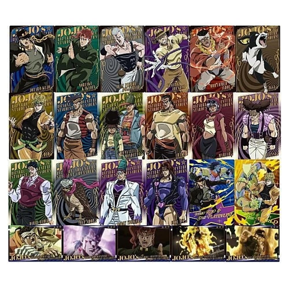 BANDAI ジョジョの奇妙な冒険 スターダストクルセイダース ウエハースなし カードのみ × 全23種セット