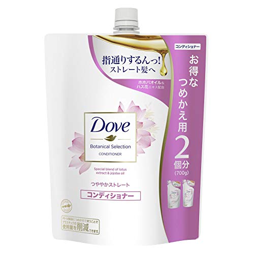 Dove(ダヴ) ボタニカルセレクション つややかストレート コンディショナー 詰替え用 700グラム (x 1)