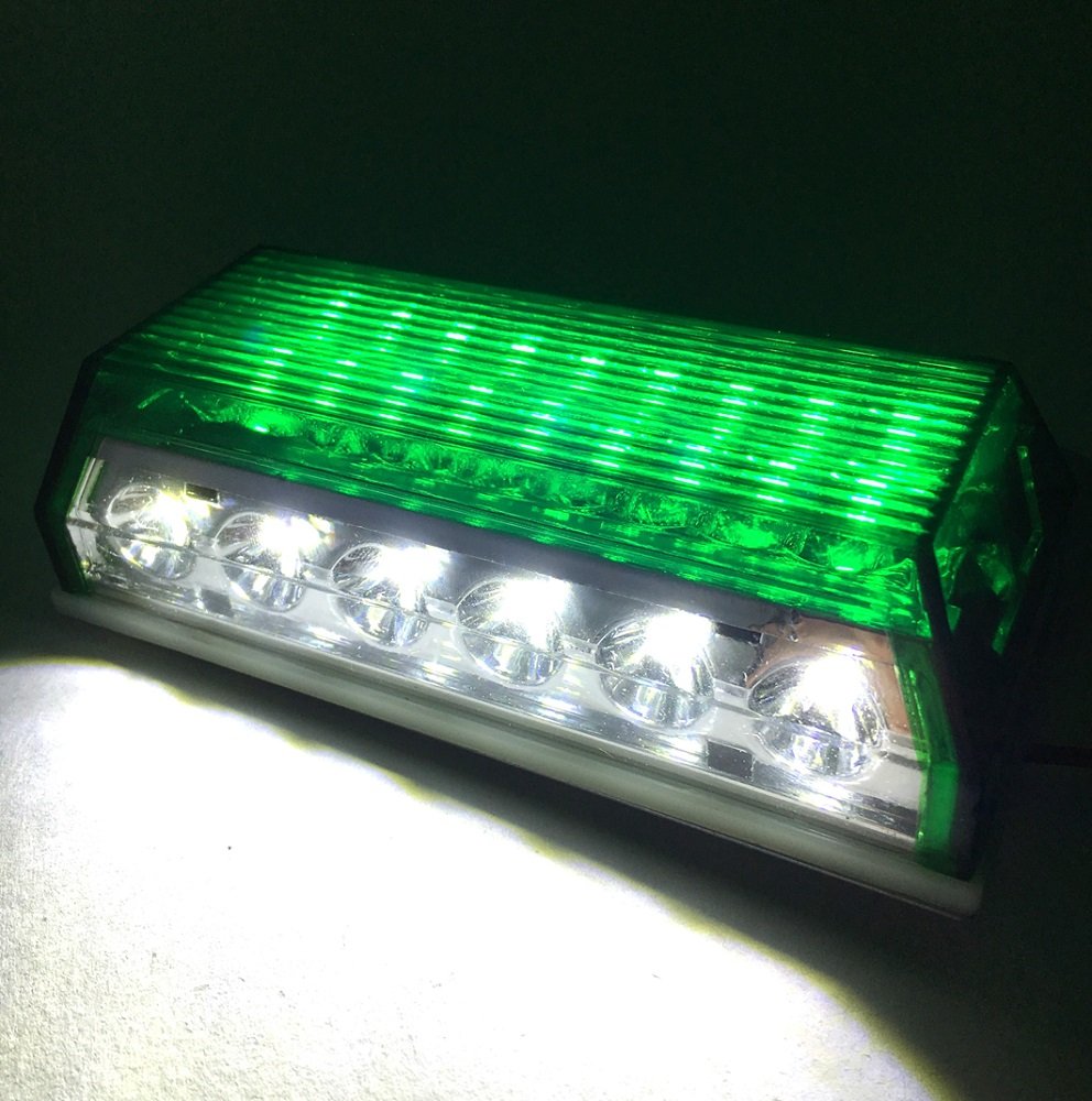 「商品情報」トラック用 24LED アンダーライト付き サイドマーカー10個セットです。 トラックやトレーラーの車体サイズ感を周囲に視認させることができる24LEDサイドマーカー(側方灯)です。 アン