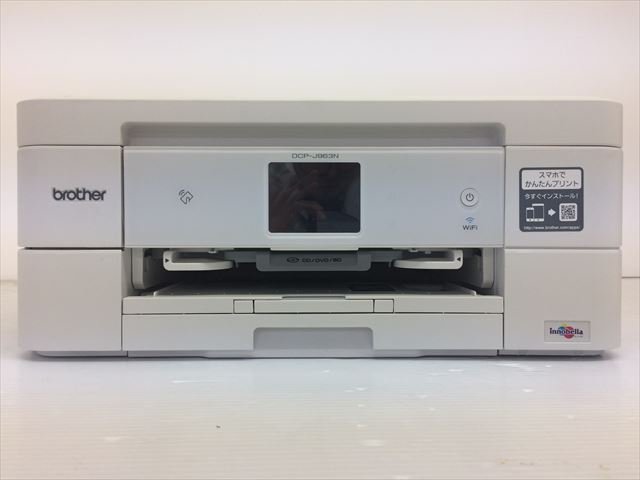 【中古】brother プリンター A4 インクジェット複合機 PRIVIO DCP-J963N-W ホワイト 両面印刷/有線・無線LAN/レーベル印刷/ADF