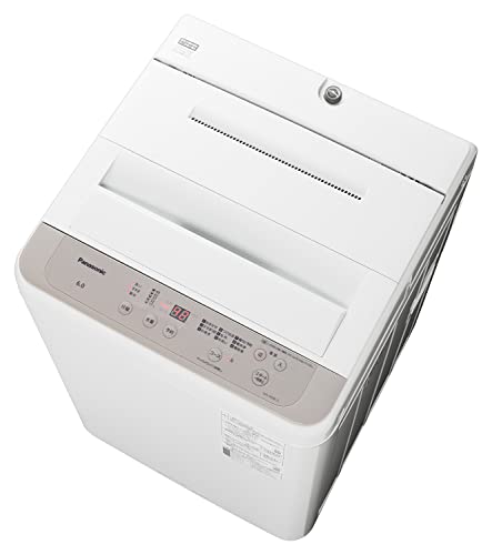 【基本設置費込み】パナソニック 全自動洗濯機 6kg ニュアンスベージュ色 NA-F60B15-C ビッグウェーブ洗浄 「つけおきコース」でがんこな