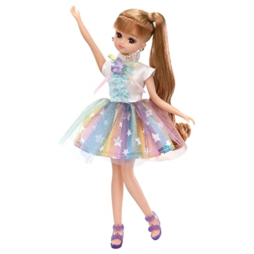 タカラトミー リカちゃん ドレス LW-02 レインボーシャワー 着せ替え お人形 おままごと おもちゃ 3歳以上 リカちゃん人形 洋服 服 ドレ