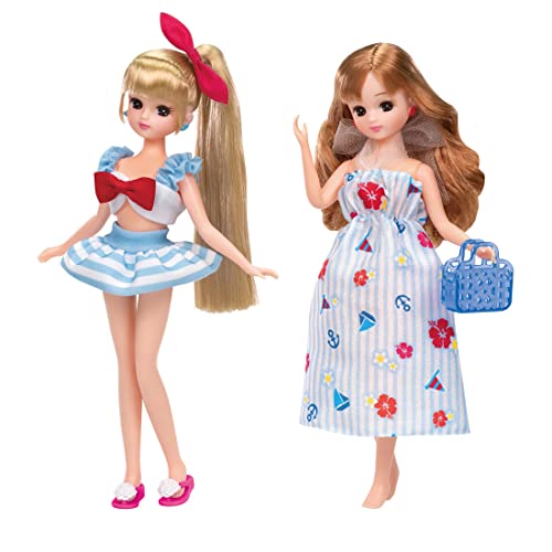 タカラトミー リカちゃん ドレス LW-13 マリンワンピ＆セーラー水着セット 着せ替え お人形 洋服 服 おもちゃ 3歳以上 リカちゃん人形