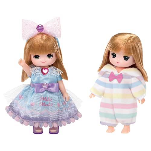タカラトミー リカちゃん ドレス LW-21 ミキちゃんマキちゃんドレスセット ゆめみるドレス＆パジャマ リカちゃん人形 洋服 おもちゃ 3歳