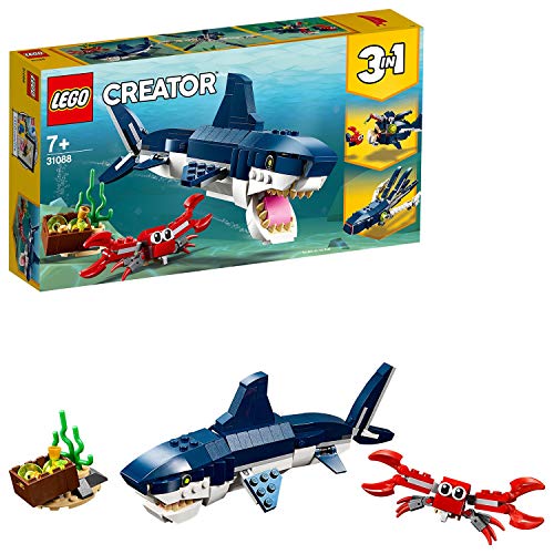 レゴ LEGO クリエイター 深海生物 31088 レゴブロック レゴクリエーター 動物 おもちゃ 3in1 イカ アンコウ