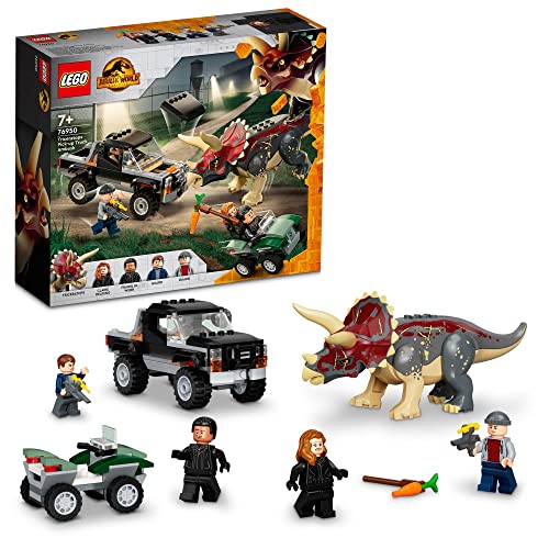 レゴ LEGO ジュラシック・ワールド トリケラトプスのトラック襲撃 76950 おもちゃ レゴブロック レゴジュラシック 恐竜 車 ミニフィグセ