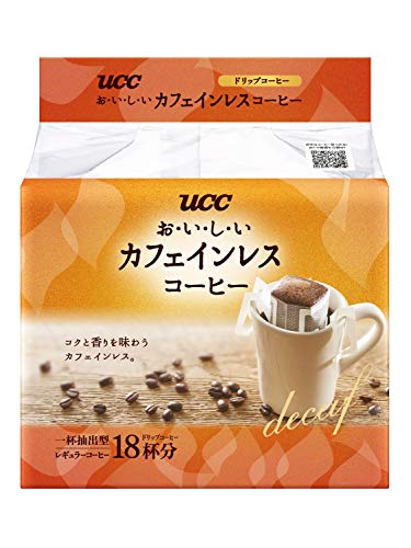 お・い・し・いカフェインレス UCC おいしいカフェインレスコーヒー ドリップコーヒー 18杯 126g